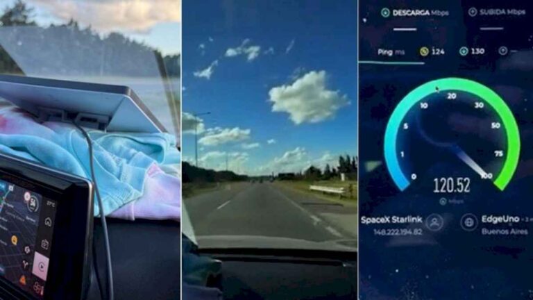 mostro-la-velocidad-de-internet-que-alcanza-starlink-mini-viajando-en-auto-por-argentina