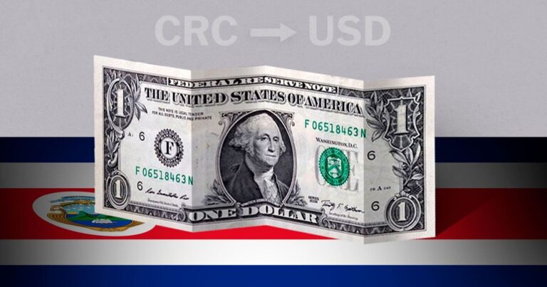 Valor de cierre del dólar en Costa Rica este 4 de febrero de USD a CRC