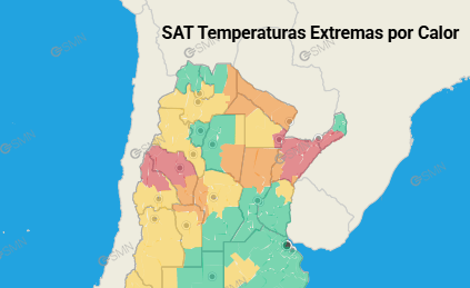 El SMN renovó el alerta rojo por temperaturas extremas en cinco departamentos del Chaco