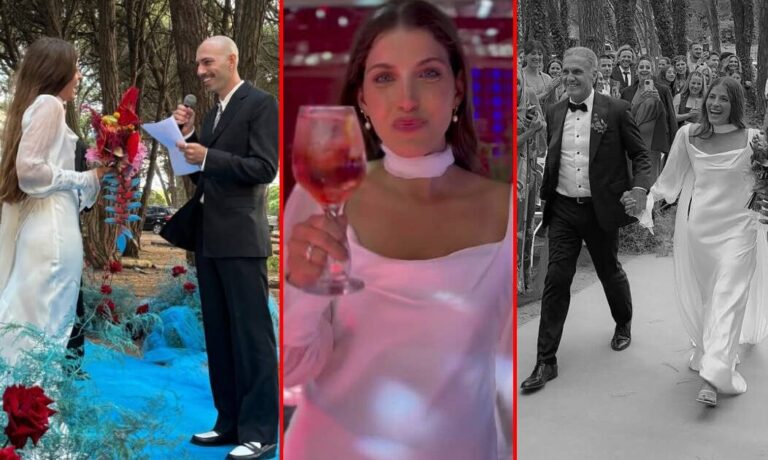 Las fotos del casamiento de Federica, hija de Oscar y hermana de Cande Ruggeri, en un bosque