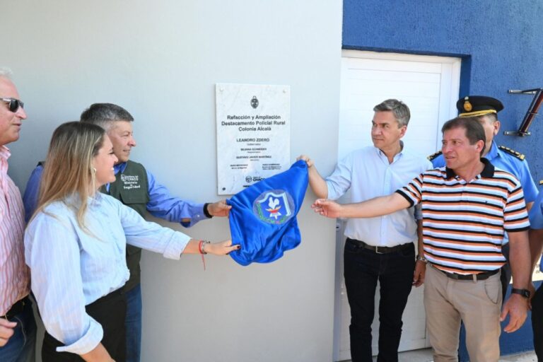Zdero inauguró las refacciones y ampliación del Destacamento Rural Colonia Alcalá