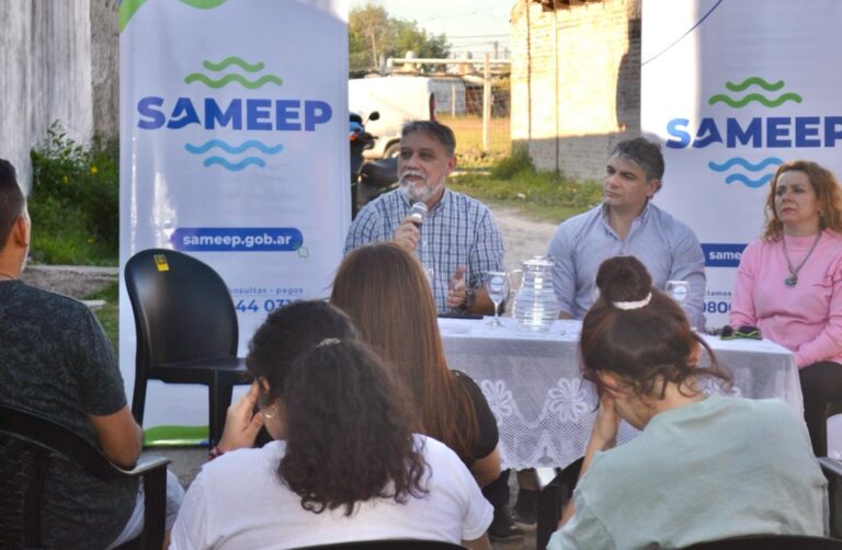 Sameep anunció la extensión de red de agua potable en el barrio San Antonio de Resistencia