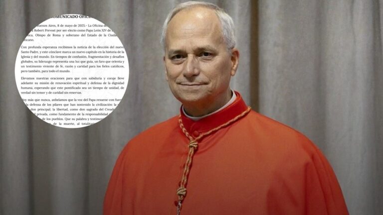 El Gobierno felicitó a Prevost: «Marca un nuevo capítulo en la historia de la Iglesia y del mundo»