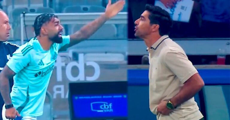 Se viralizó un tremendo cruce entre Abel Ferreira y Gabigol: «Gordo»