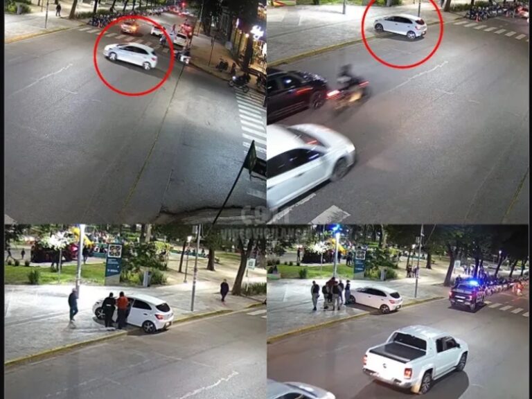 Conductor alcoholizado terminó en la vereda de la Plaza 25 de Mayo