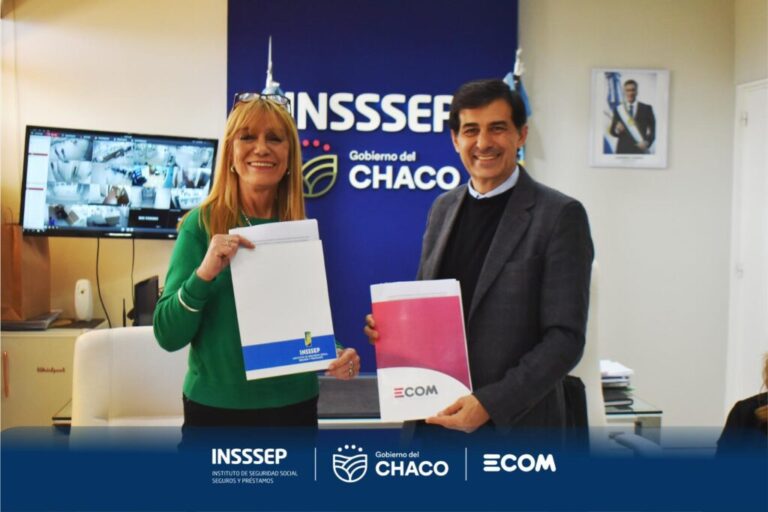 Insssep y Ecom firmaron un acuerdo para el reconocimiento y refinanciación de deuda