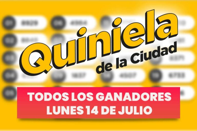 Quiniela Nacional: todos los números ganadores del lunes 14 de julio