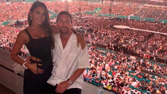 Messi y Antonela Roccuzzo vivieron un momento viral en el recital de Coldplay en Miami