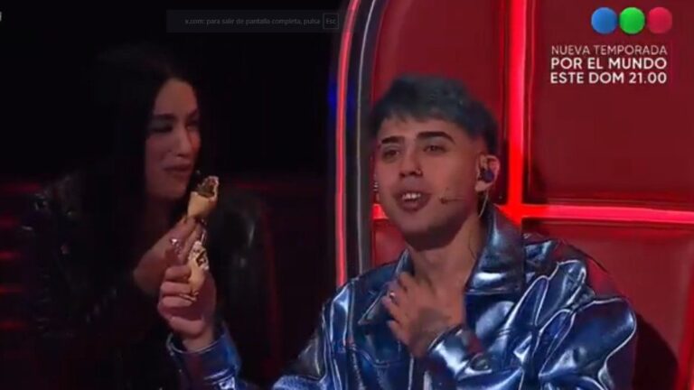 El escatológico halago de Luck Ra a las empanadas de una participante en La Voz Argentina