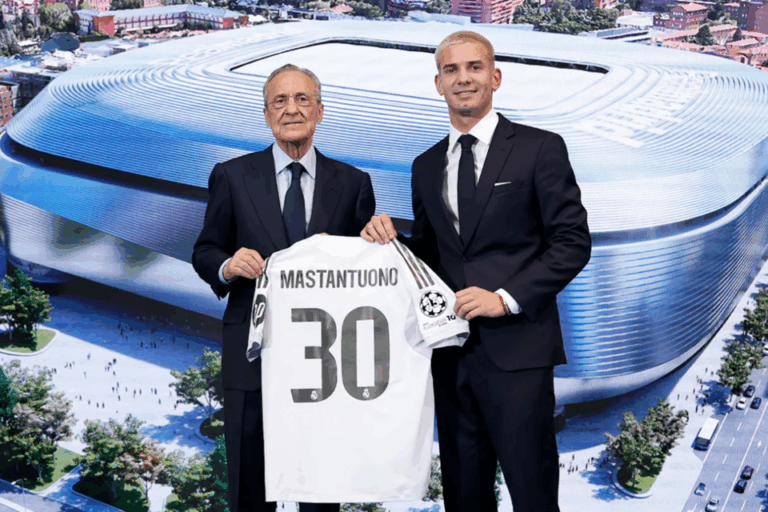 Real Madrid presentó a Mastantuono: «Llegar al club más grande del mundo era un sueño»