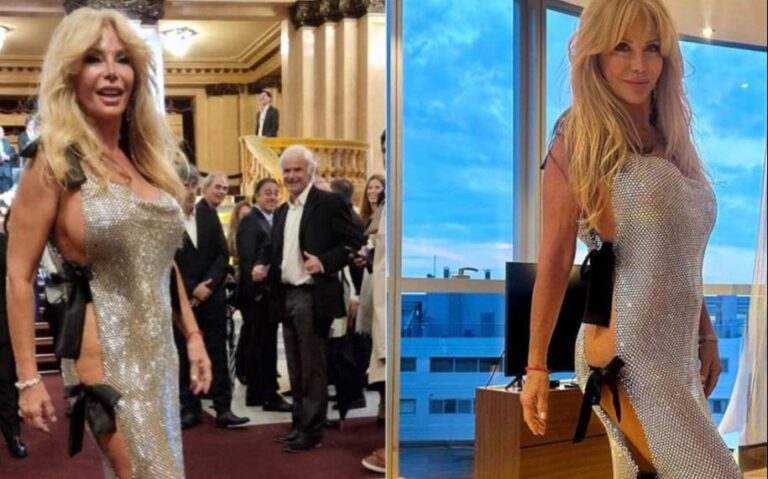 «Vestido asesino»: Graciela Alfano hizo estallar las redes y la comparan con Joan Collins