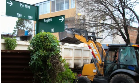 Tareas de descacharrado y erradicación de basurales en Villa Camors y Santa Catalina