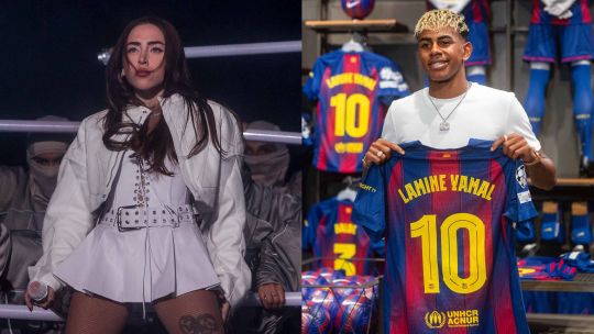 De trapera a botinera: las fotos de Nicki Nicole y Lamine Yamal