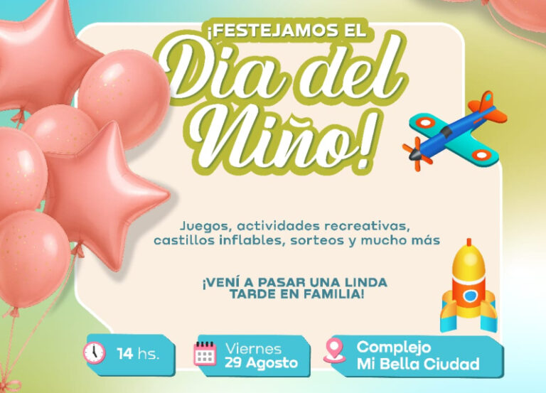 Barranqueras invita a celebrar el Día del Niño