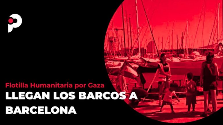 Flotilla Humanitaria por Gaza. Llegan los barcos a Barcelona