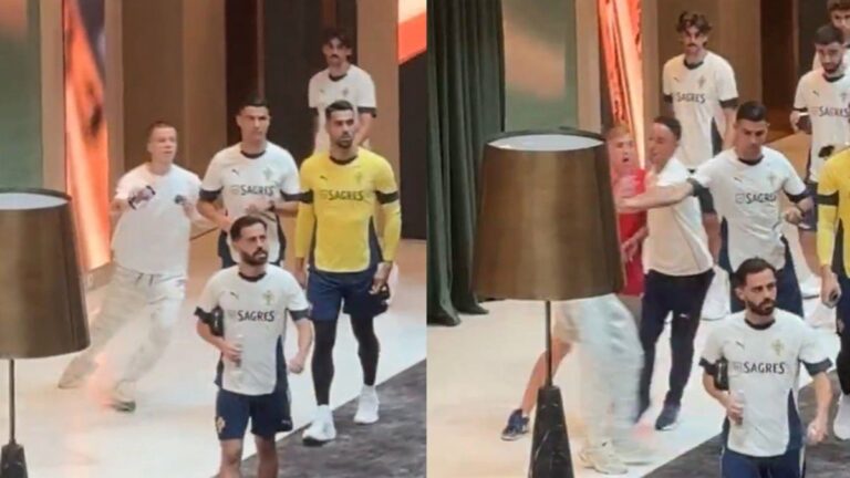 La agresión de Cristiano Ronaldo a un fanático que despertó bronca en redes sociales