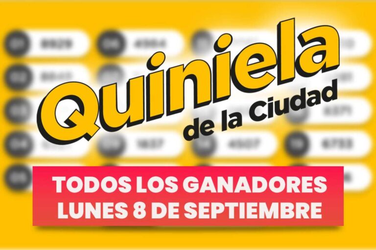 Quiniela Nacional: los números ganadores del lunes 8 de septiembre