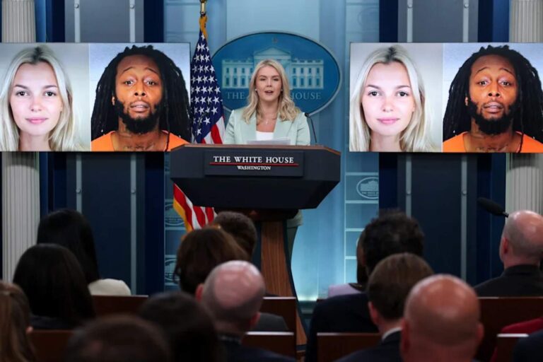 Karoline Leavitt apuntó contra los medios tras el asesinato de Iryna Zarutska