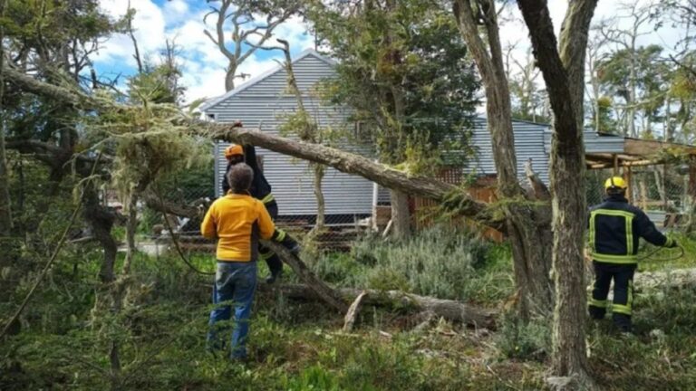 Desastre en Ushuaia por un fuerte temporal de viento