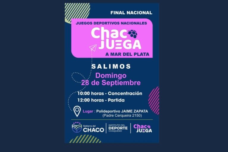 La Delegación de Chaco Juega viaja a Mar del Plata para los Juegos Deportivos Nacionales