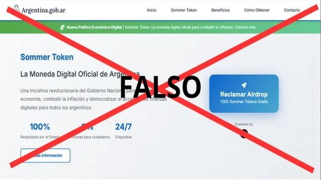 Nación denunció el hackeo de un sitio oficial y calificó de «falso» el lanzamiento de una cripto del Estado