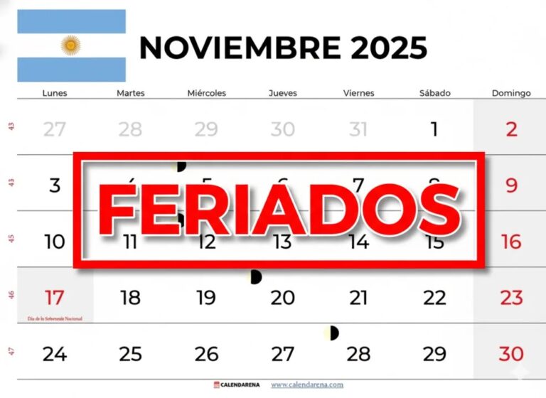 Hay feriados en noviembre 2025? Cuándo son y las fechas confirmadas