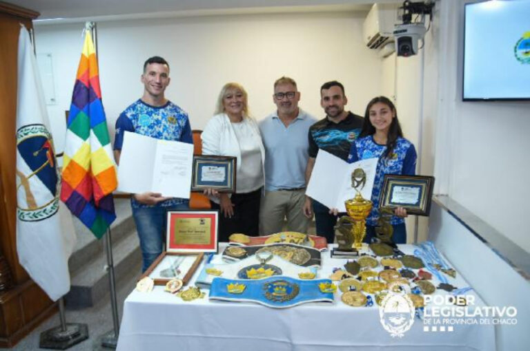 El Poder Legislativo reconoció a deportistas chaqueños destacados en kickboxing