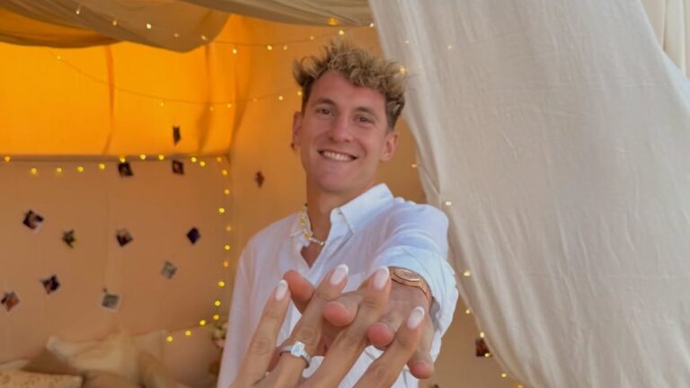 Facundo Colidio jugará en el equipo de los casados: así anunció su compromiso con su novia