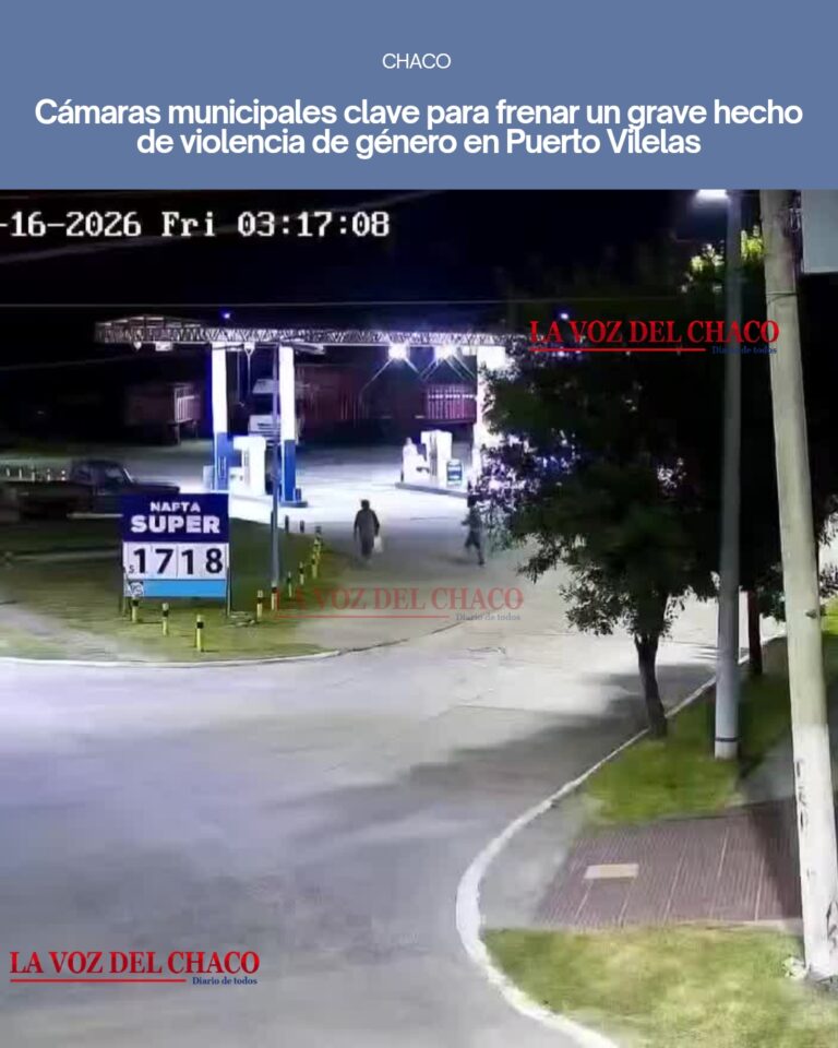 Cámaras de seguridad permitieron detener a un hombre tras un hecho de violencia de género en Puerto Vilelas