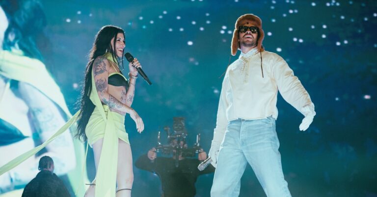 Bad Bunny subió a Khea, Duki y Cazzu al escenario de River, en una segunda noche en la Argentina llena de sorpresas