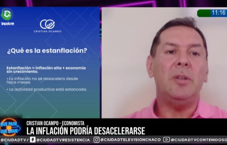 La situación de estanflación se empieza a sentir en el cierre de empresas, en la pérdida de empleo, afirmó el economista Cristian Ocampo