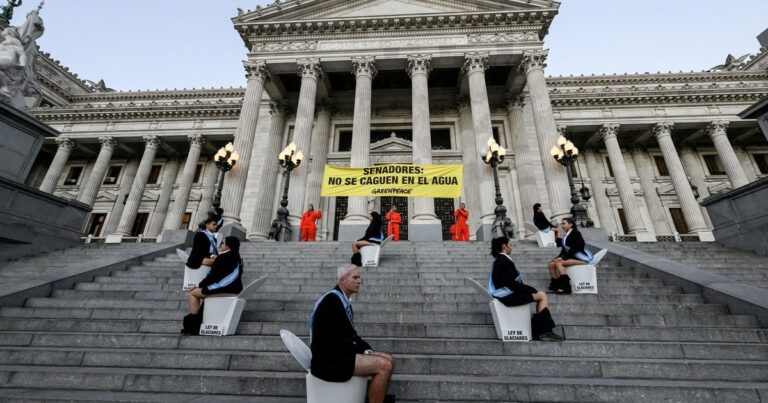 Los 12 activistas de Greenpeace detenidos en el  Congreso: todos sin antecedentes y puestos en libertad