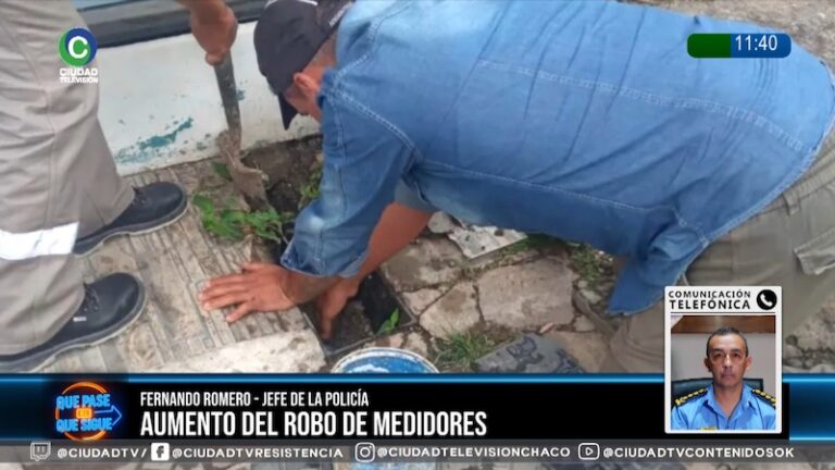 Robo de medidores: Actuamos de oficio y detenemos en flagrancia a los autores, aseguró Romero